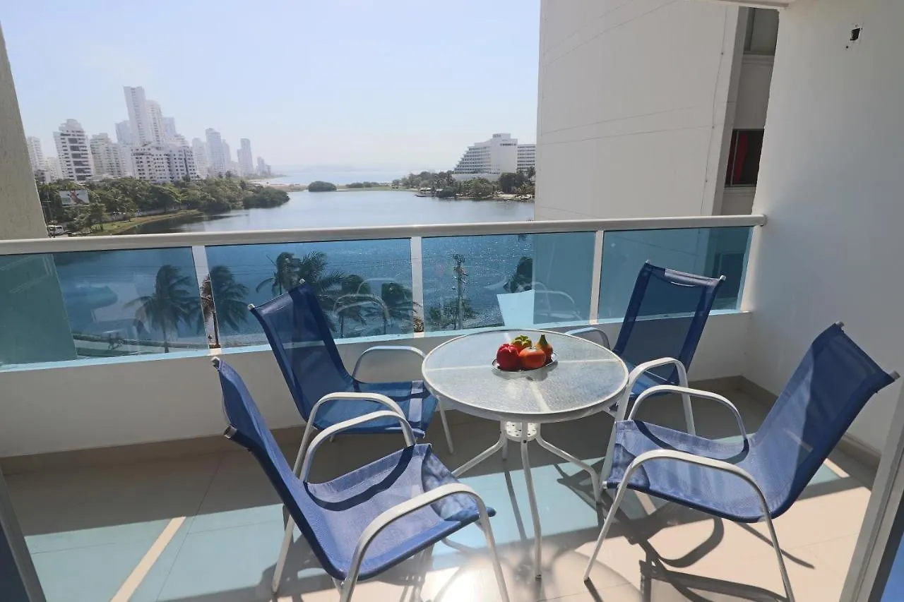 Apartmán Bienesweb Premium Tres Carabelas Con Vista Al Mar Cartagena 0*,